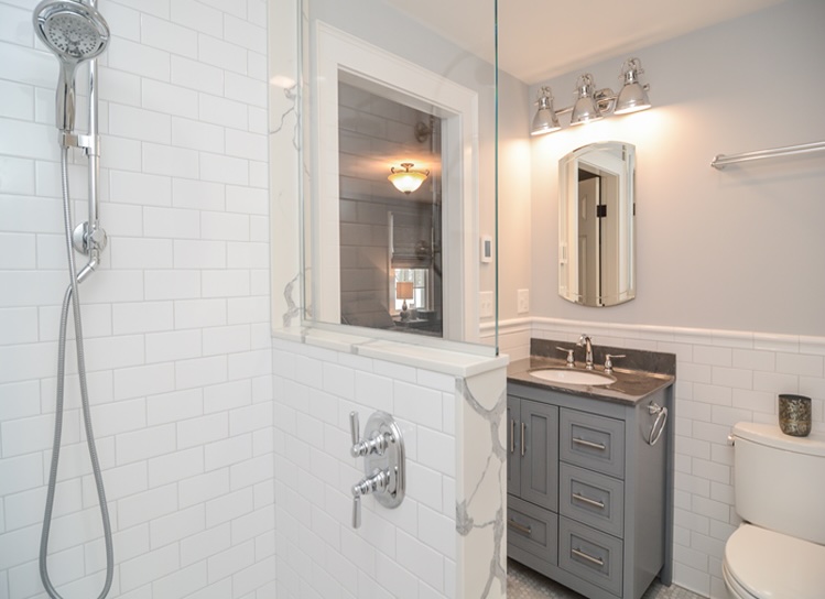 Bathroom remodeling project by Jordan Custom remodeling contractor in Norwood MA